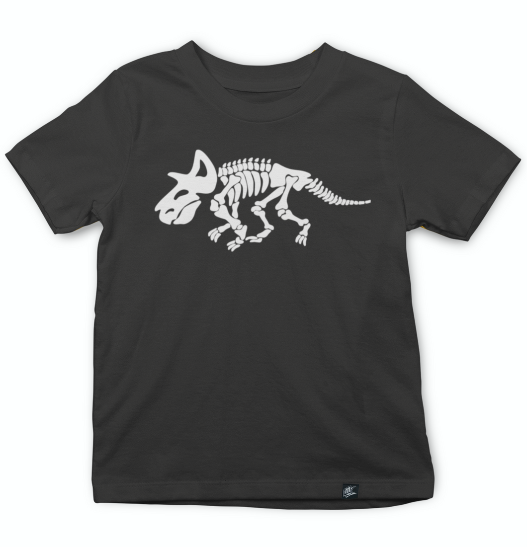 TRICERATOPS BONES KIDS TSHIRT