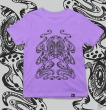 Load image into Gallery viewer, Unisex Purple Octopus Organic Cotton T shirt
