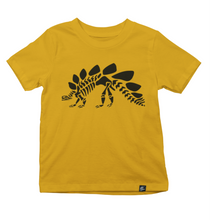 Load image into Gallery viewer, STEGOSAURUS BONES KIDS TSHIRT
