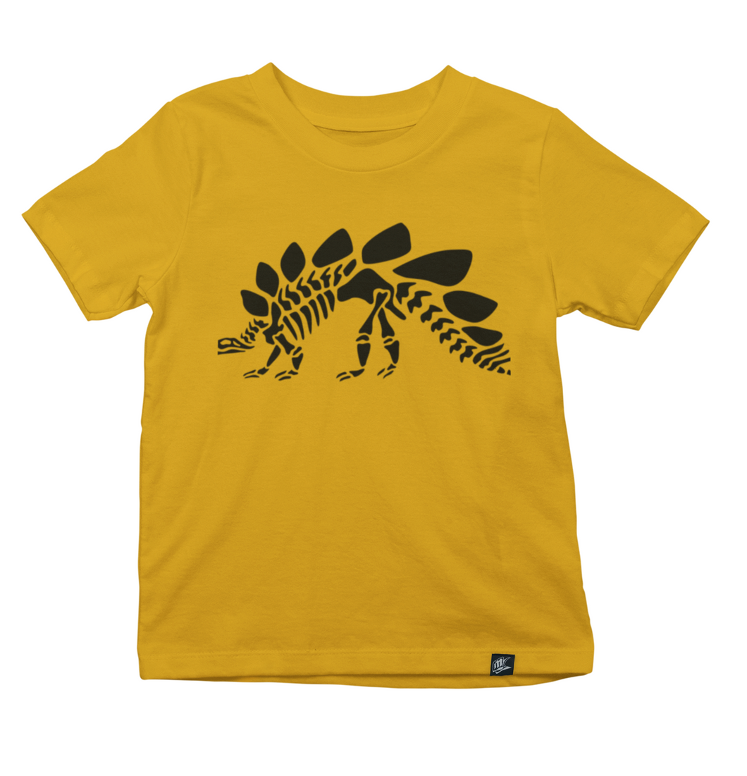 STEGOSAURUS BONES KIDS TSHIRT